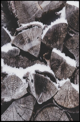 Rustic Winter Serenity Photorealistic Abstract or Artistic Poster