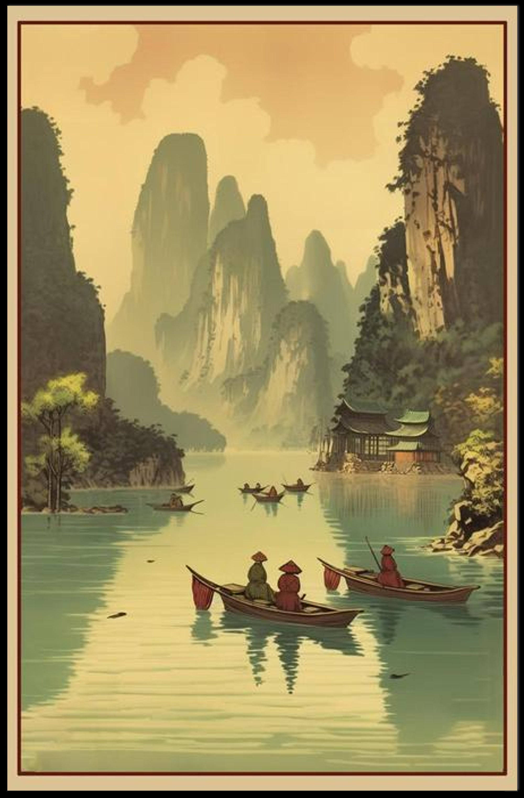 Tranquil River Journey Poster