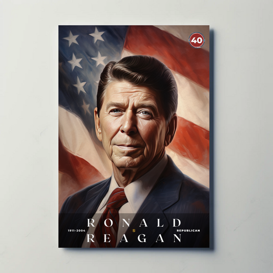 Ronald Reagan 40th President Of The United States Portrait