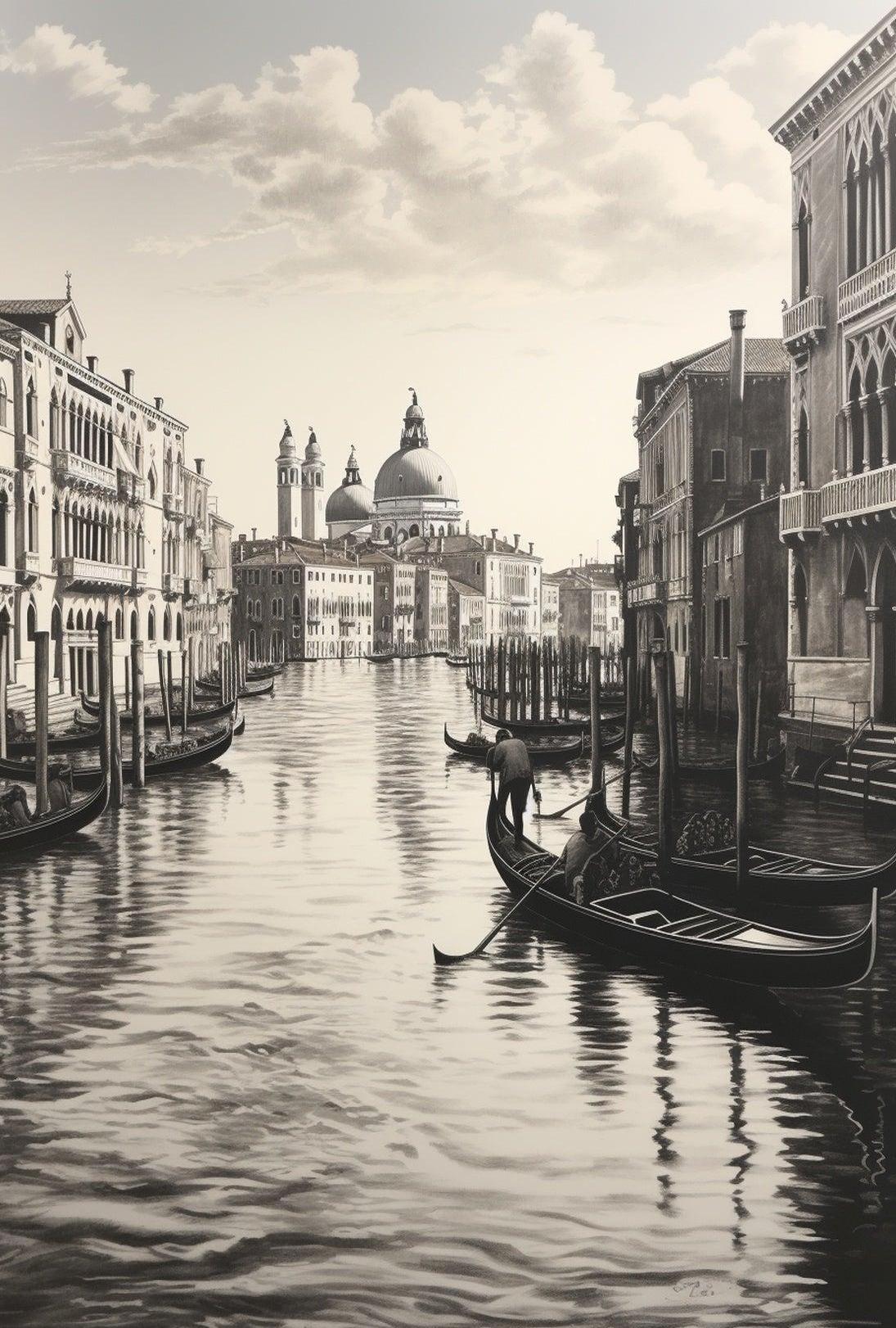 Venetian Canal Serenity Classic Travel Poster