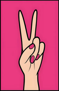 Peace in Pink Poster