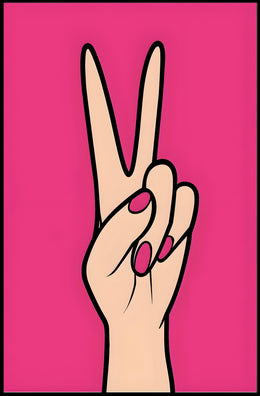Peace in Pink Poster