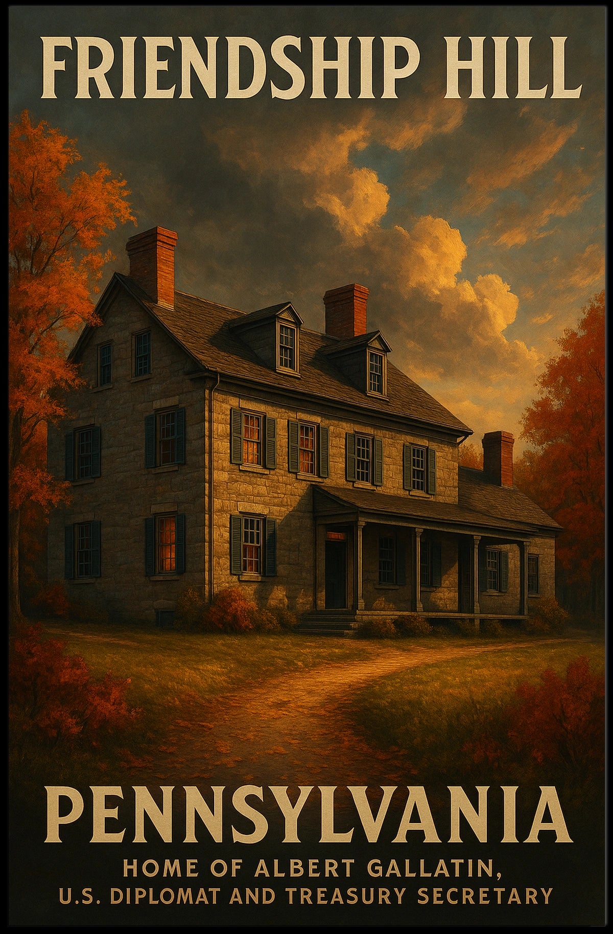 Friendship Hill Albert GallatinS Home Poster