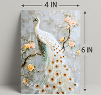 White Peacock Elegance Cultural or Heritage Poster