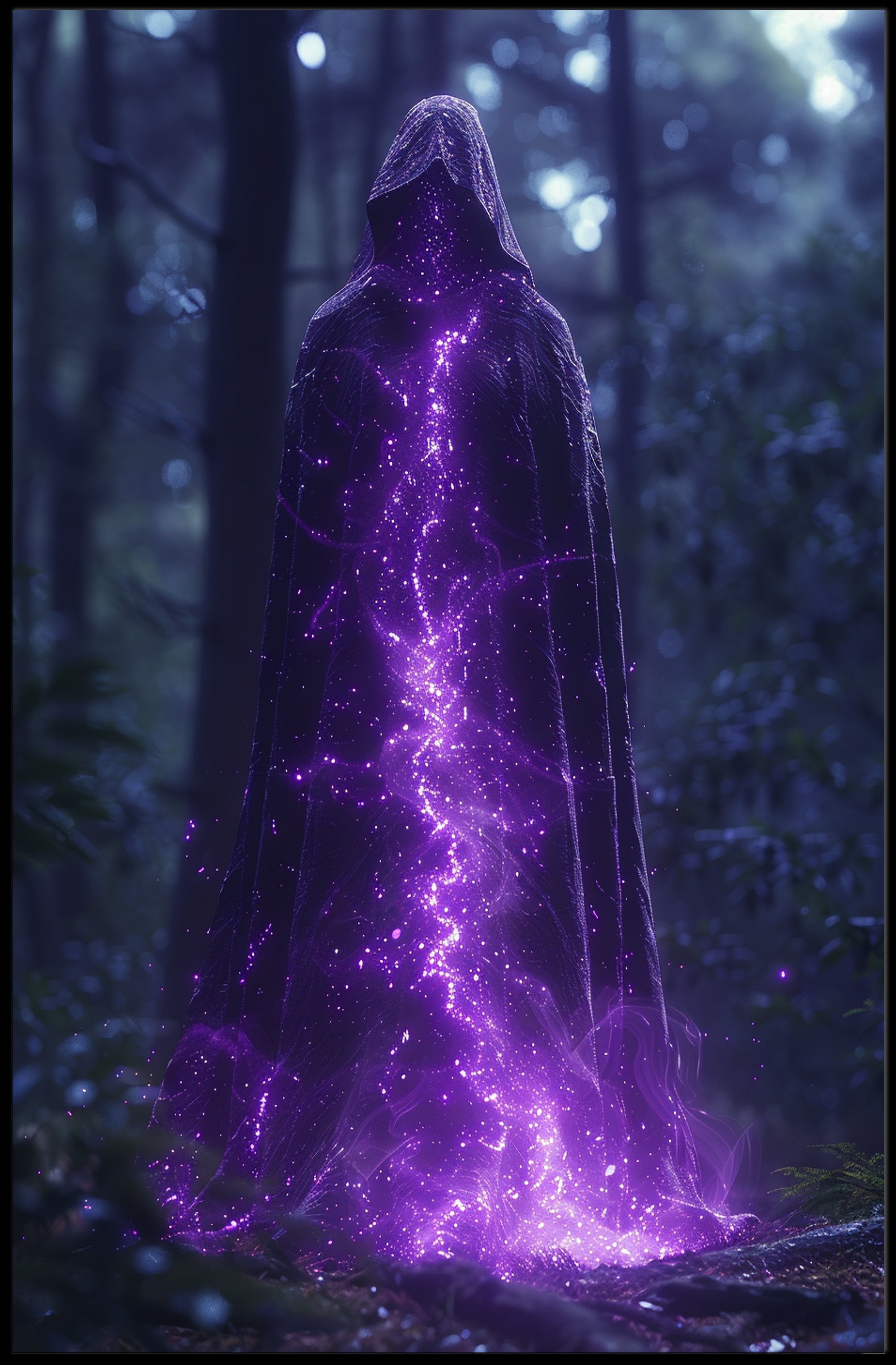 Enchanted Forest Specter Art Print Poster for Home Decor and Wanderlust Enthusiasts PosterGoat