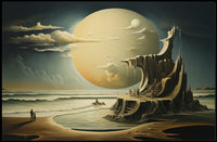 Otherworldly Fantasy Beach Scene Surrealistic Fantasy or Mythology Poster