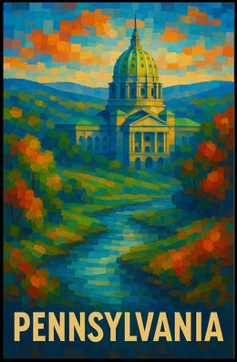 Pennsylvania Capitol Art Poster