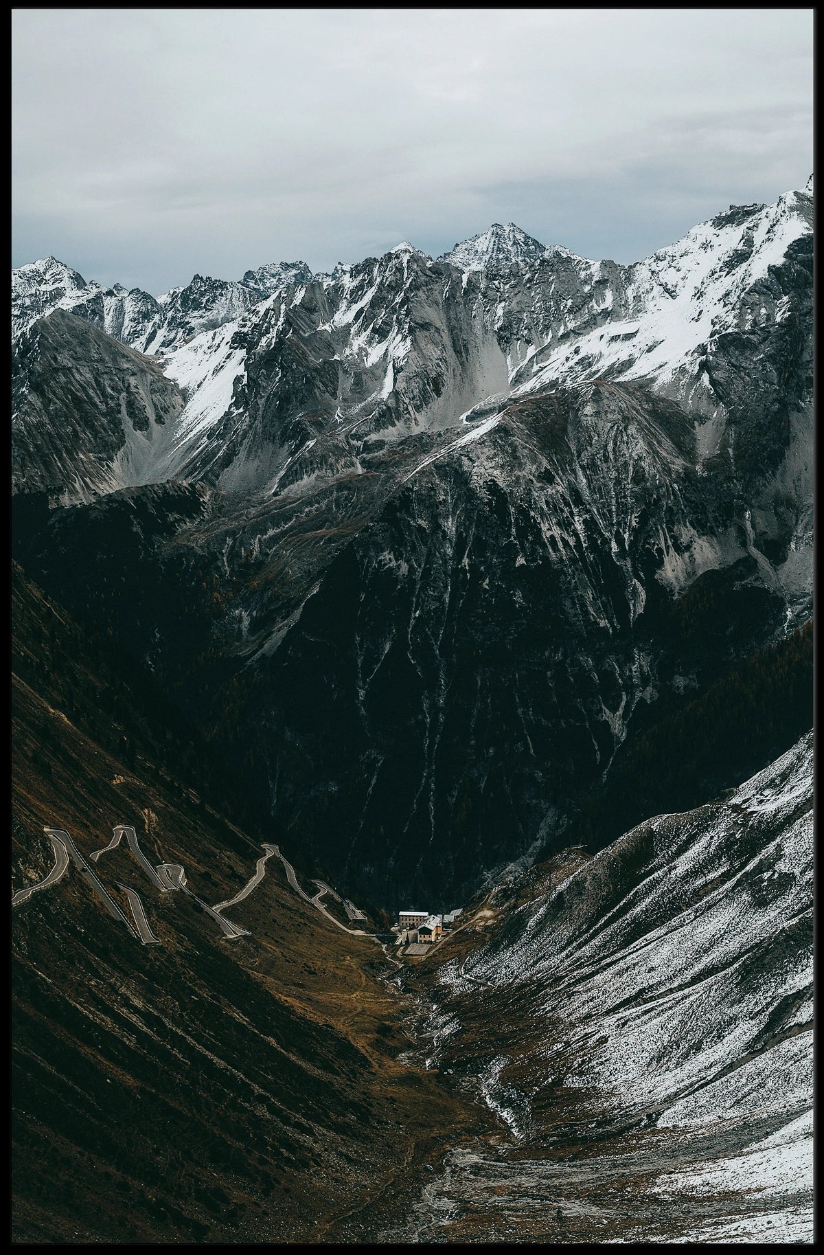 Majestic Mountain Pass Poster