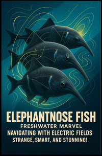 Elephantnose Fish Freshwater Marvel Poster