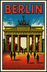 Berlin Iconic Landmark Poster