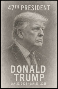Legacy Leadership Donald Trump Portrait Realism Poster
