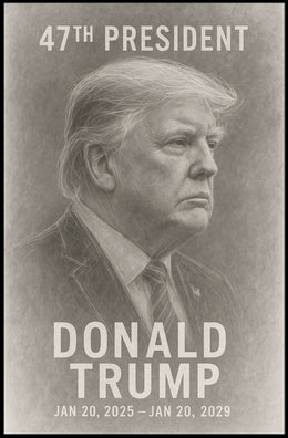 Legacy Leadership Donald Trump Portrait Realism Poster