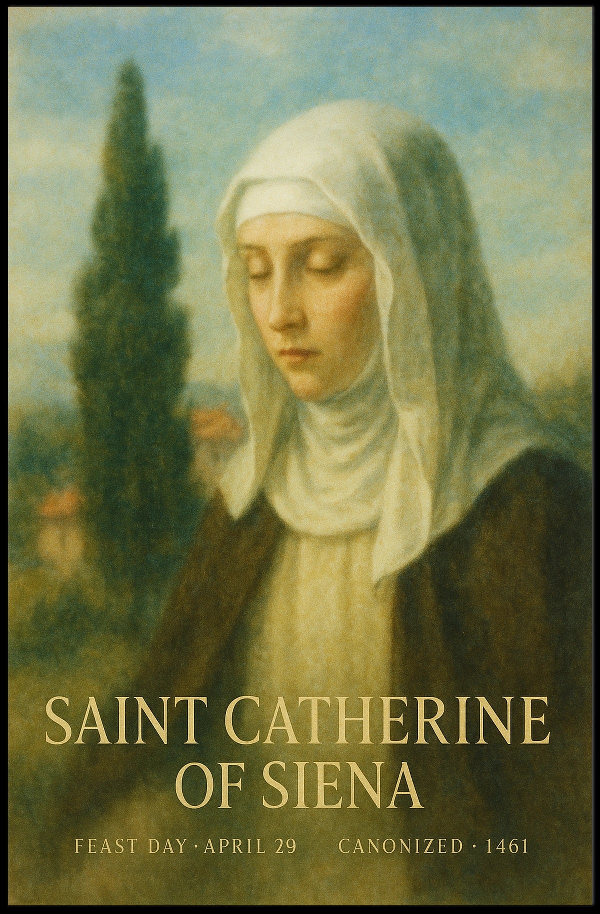 Saint Catherine Of Siena Poster