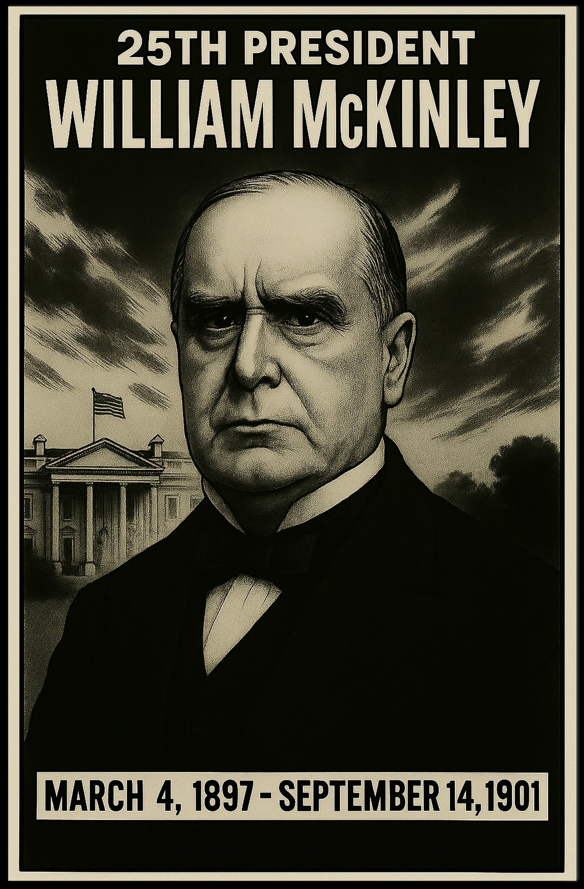 William Mckinley 25Th President Poster
