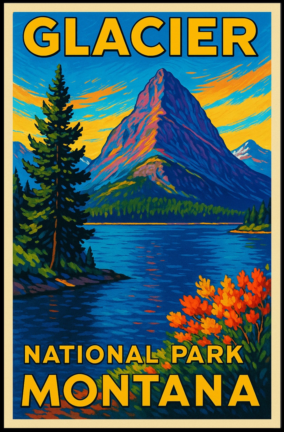 Glacier National Park Montana Poster