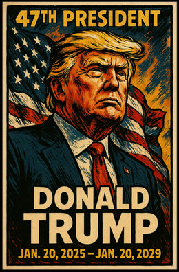 Patriotic Resolve Donald Trump Visionary Poster
