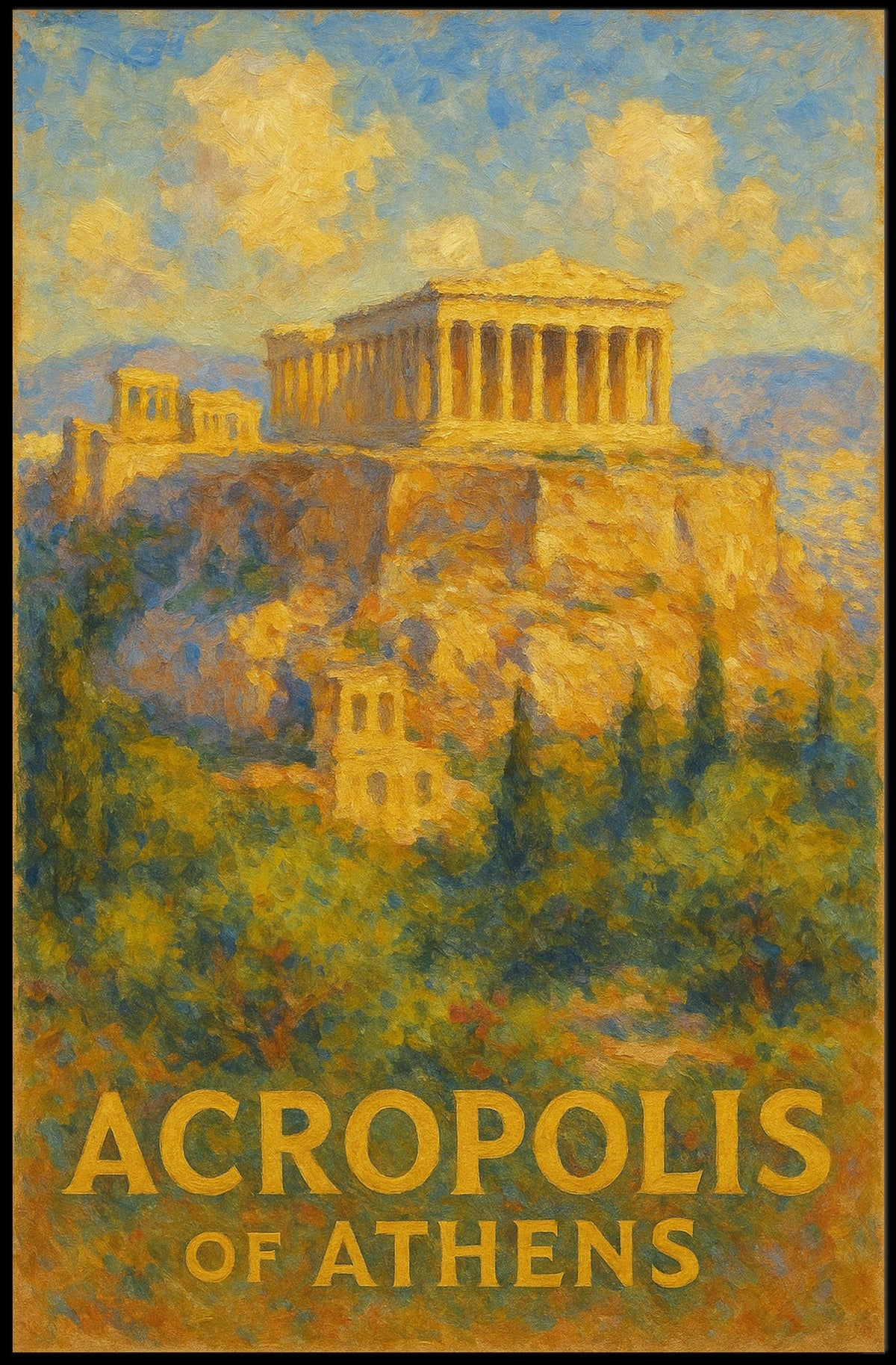 Acropolis of Athens Poster