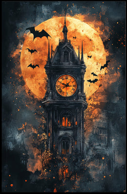 Haunted Clock Tower Poster