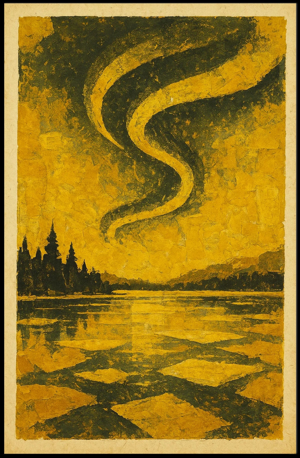 Serene Landscape At Dusk Poster