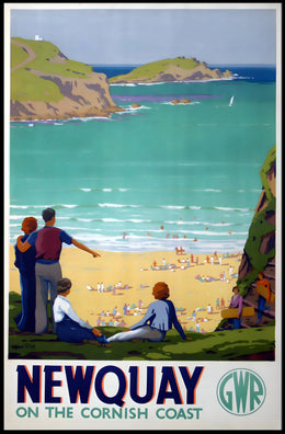 Newquay On The Cornish Coast Poster