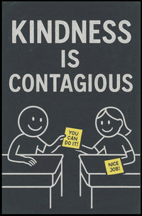 Kindness is Contagious Poster PosterGoat