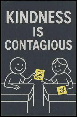 Kindness is Contagious Poster PosterGoat
