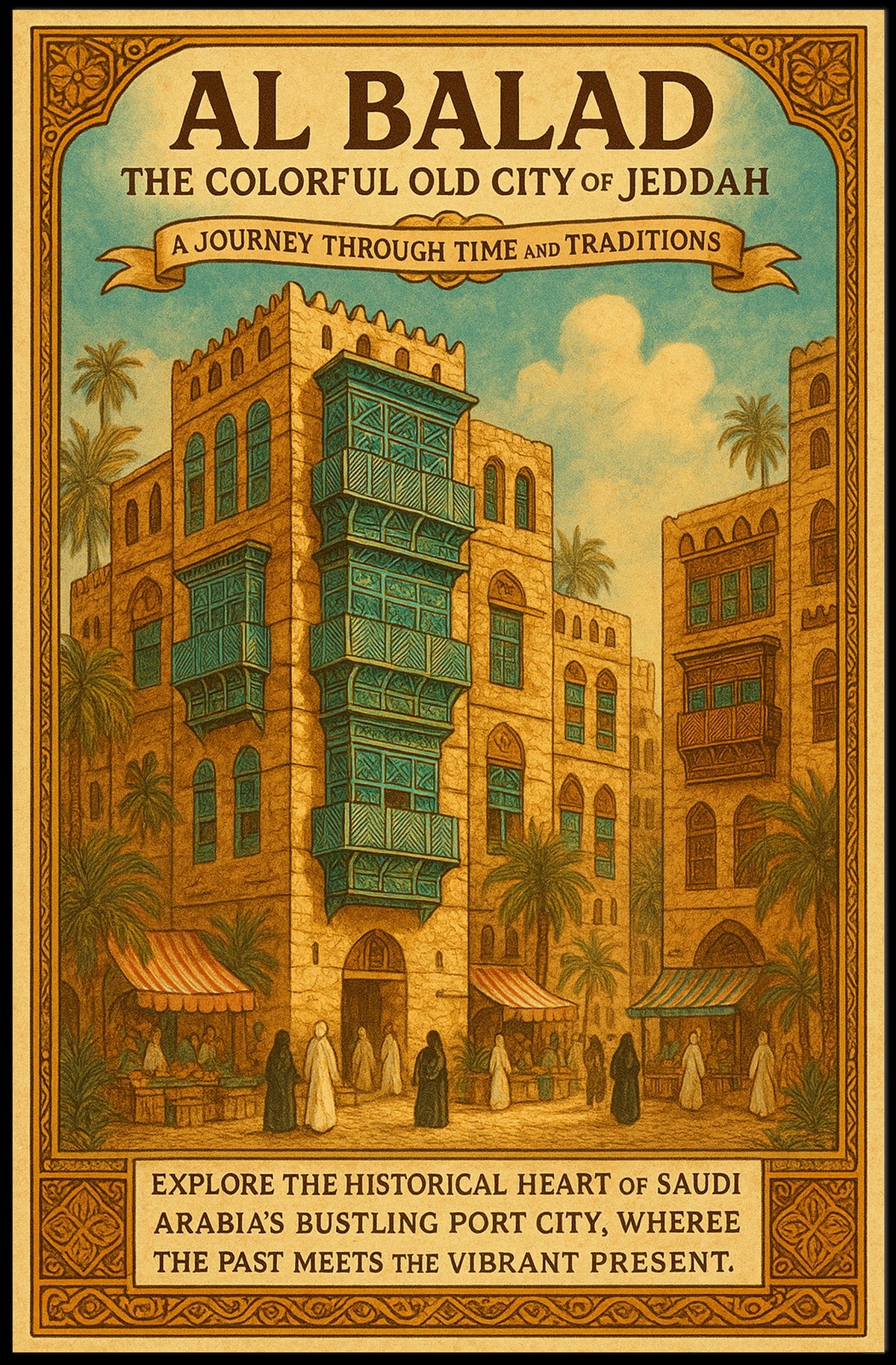 Al Balad The Colorful Old City Of Poster