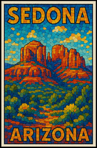 Sedona, Arizona Mosaic Poster