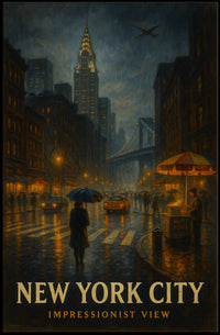 New York City Impressionist View Poster
