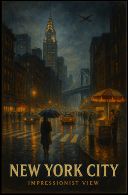 New York City Impressionist View Poster