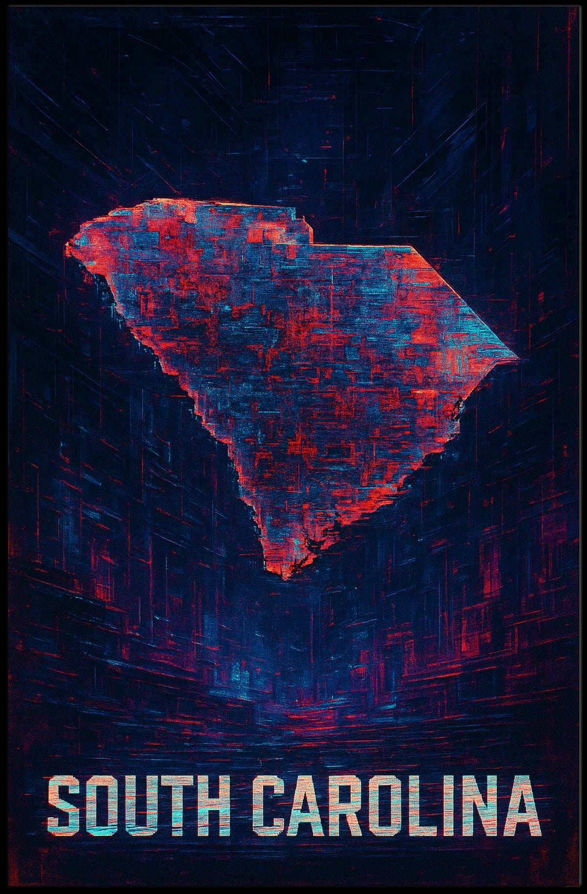South Carolina Artistic Representation Poster