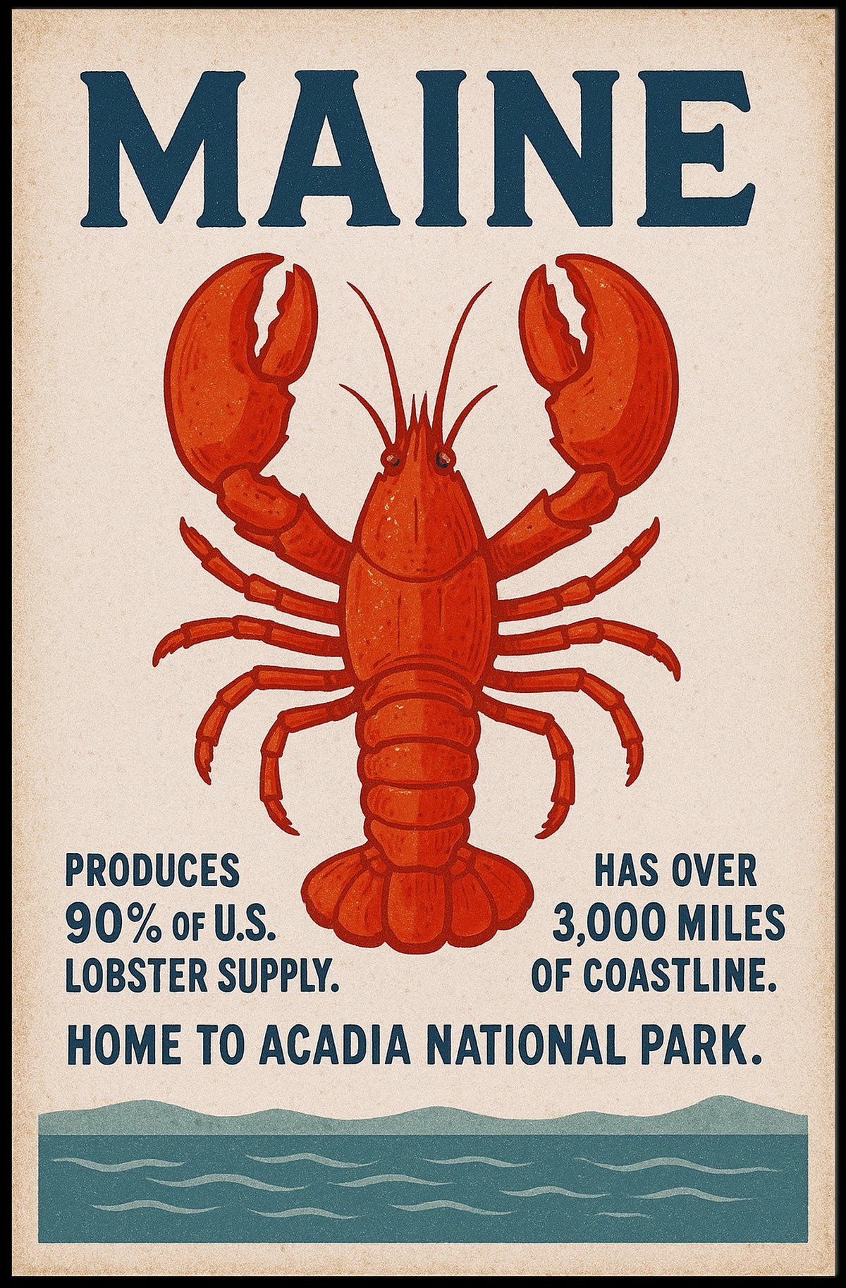 Discover Maine Poster