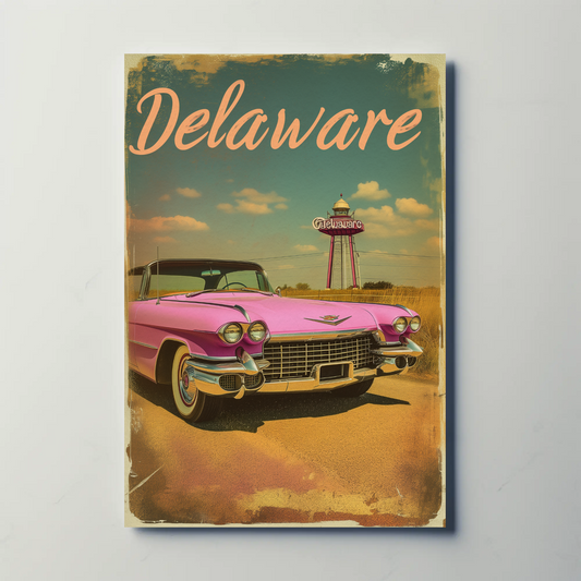 Delaware Vintage Poster