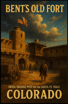 BentS Old Fort 1830S Trading Post Poster