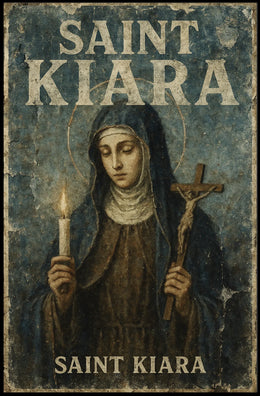 Saint Kiara: Vintage Religious Art Poster