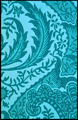 Intricate Teal Patterns Poster