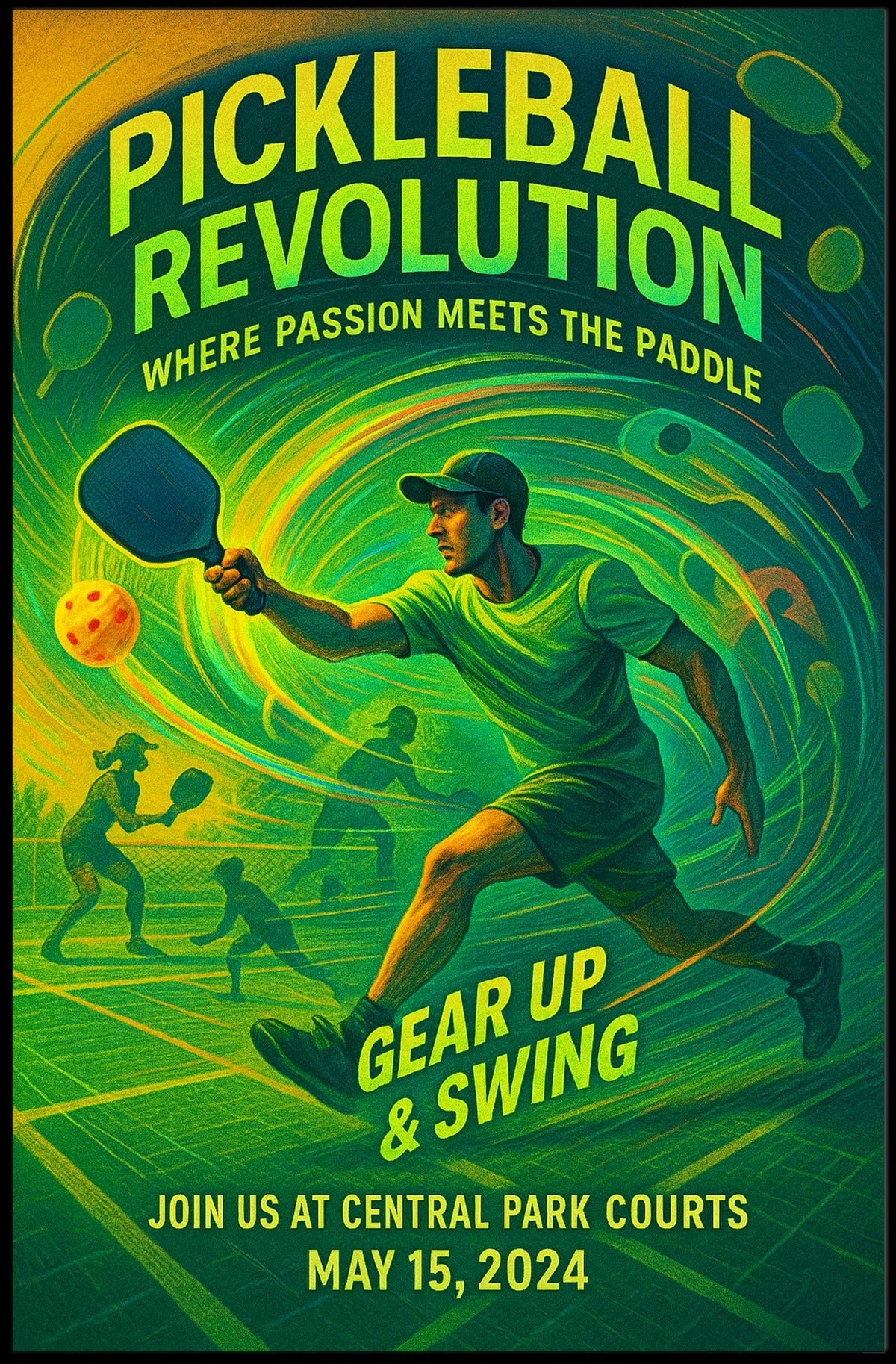 Pickleball Revolution Poster