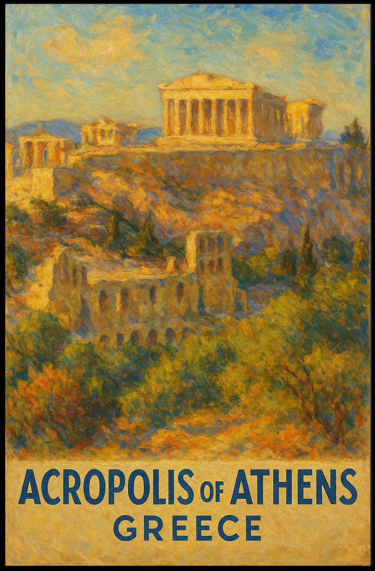 Acropolis of Athens Poster