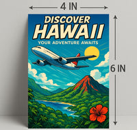 Discover Hawaii Travel Poster Art Print PosterGoat