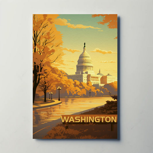 Washington Vintage Poster