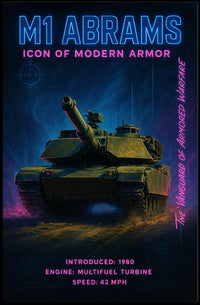 M1 Abrams Icon Of Modern Armor Modern Poster