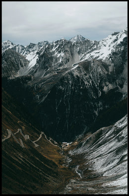 Majestic Alpine Landscape Photorealistic Adventure Poster