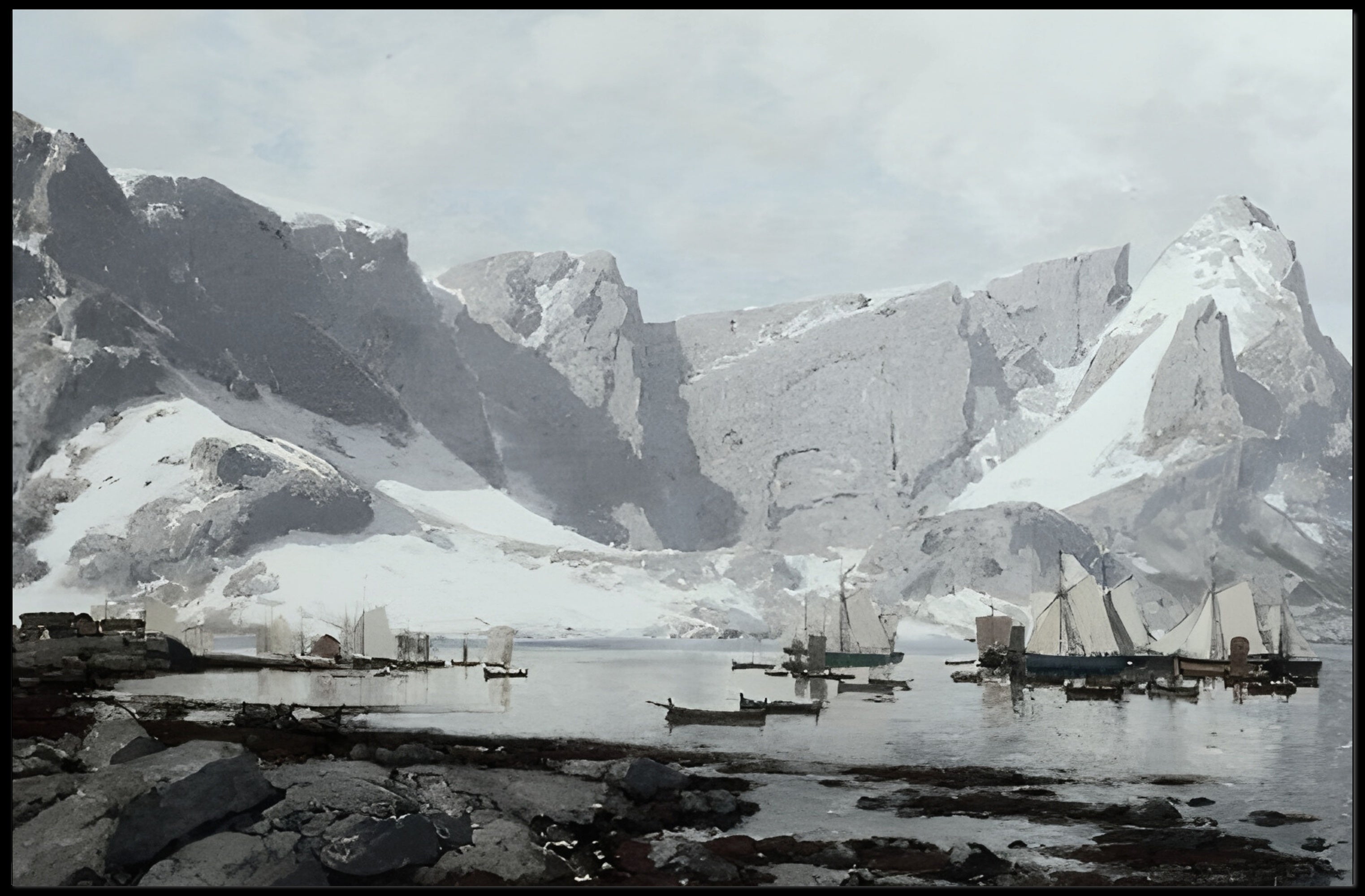 Arctic Sailing Scene Poster