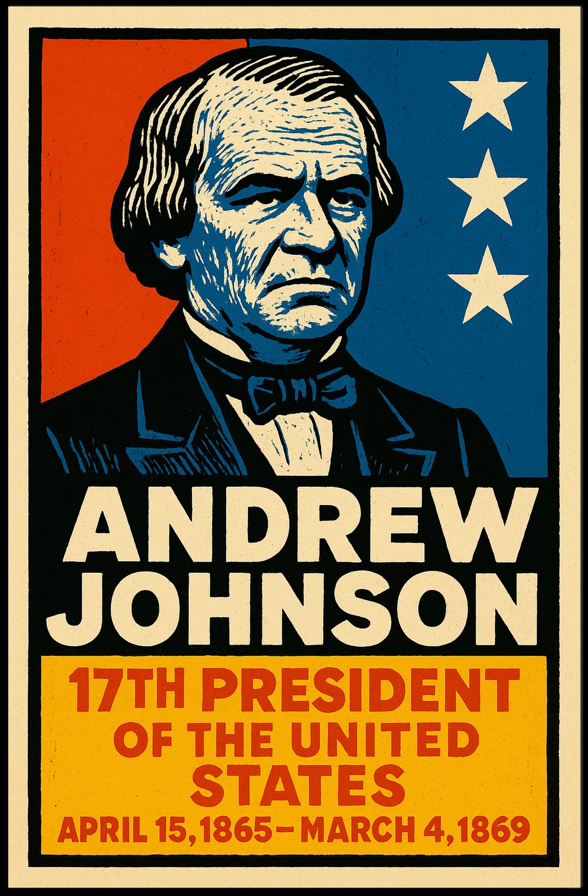 Andrew Johnson 17th President Poster