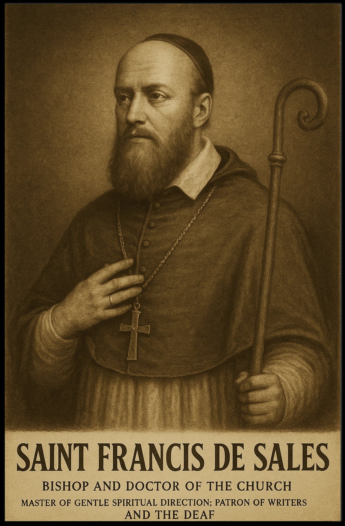 Saint Francis De Sales Patron Of Poster
