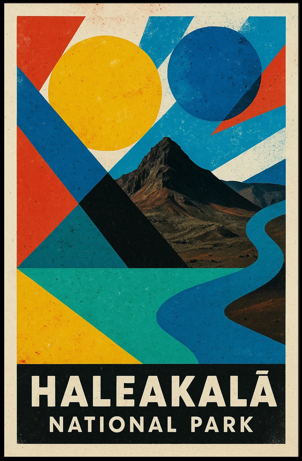 Haleakalā National Park Adventure Travel Poster