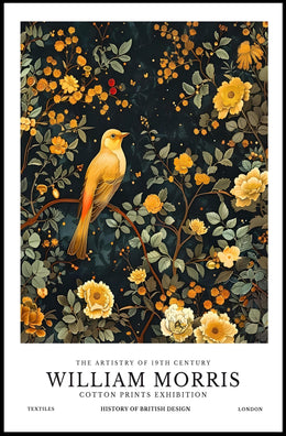 William Morris Floral Vintage Art Poster
