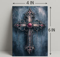 Gothic Cross With Jewels Poster