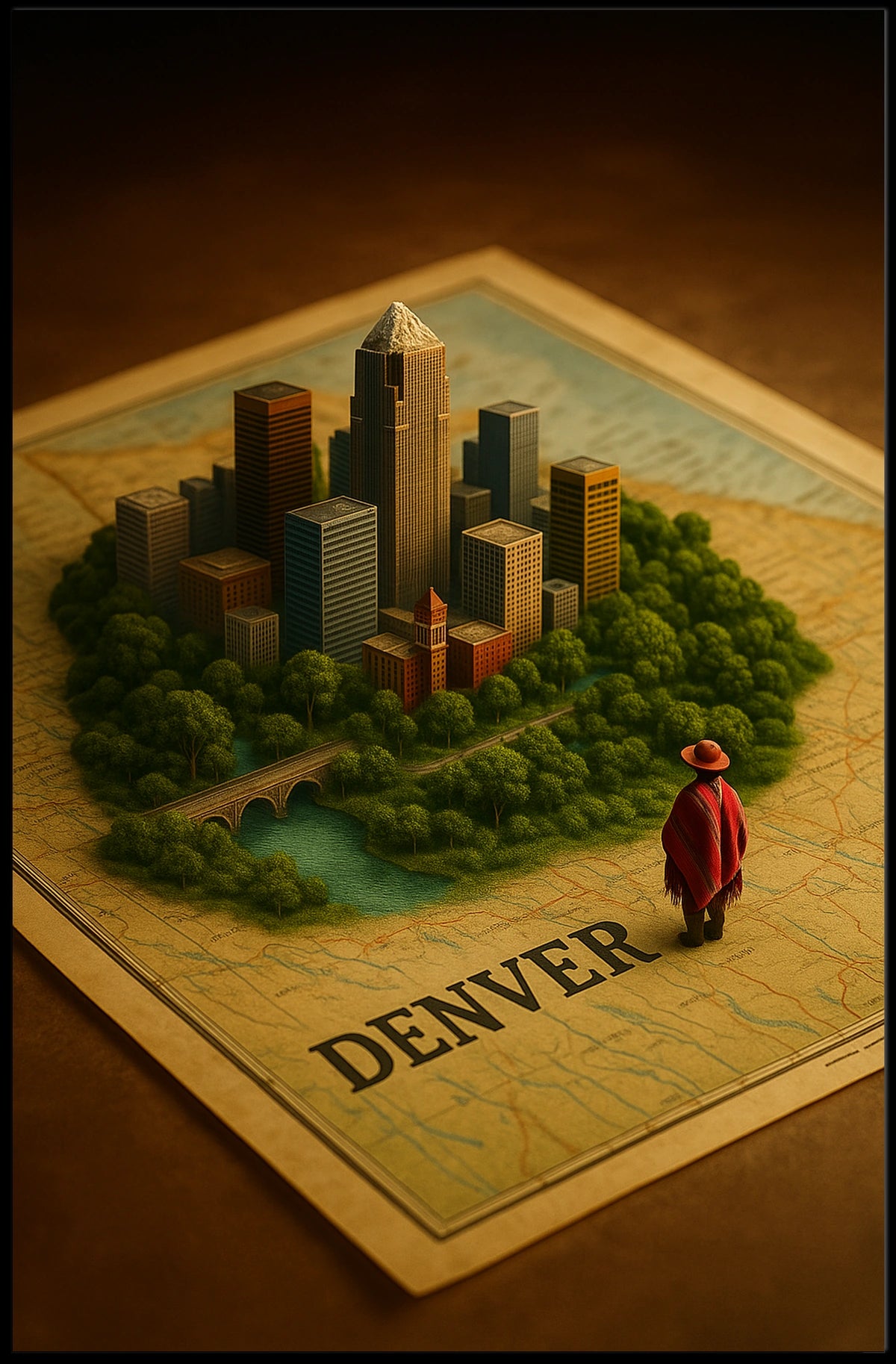 Denver Cityscape Poster