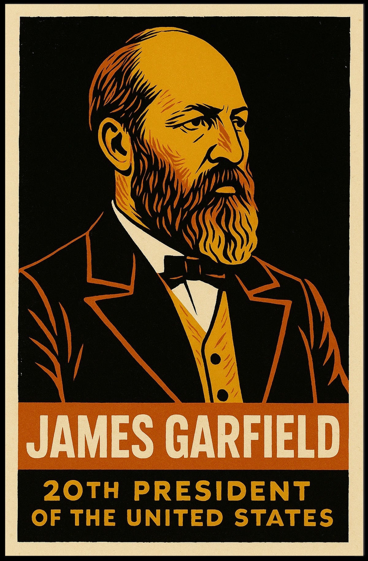 James Garfield 20th President Poster